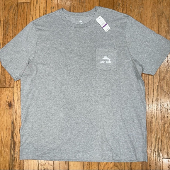 Tommy Bahama Starting Lineup Beer Baseball Pocket T-Shirt Tee, XL, XXL Grey New - Picture 3 of 5